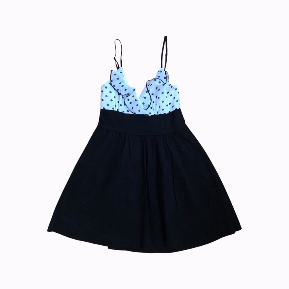 Urban Behavior Black and White Polka Dot Dress